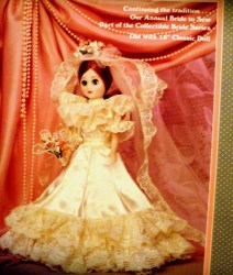 357 FIBRE CRAFT 1994 ANNUAL BRIDE SEW BRIDAL OUTFIT FOR 15'' DOLL LEAFLET